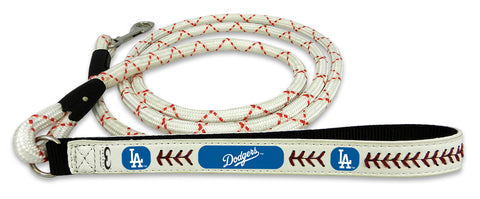 Los Angeles Dodgers Pet Leash Leather Chain Baseball Size Medium CO