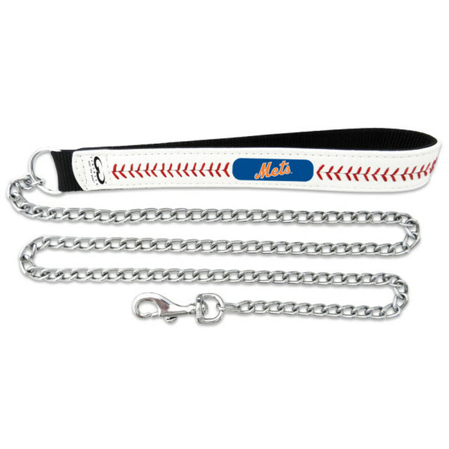 New York Mets Baseball Leather Leash - L