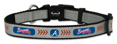 ~Atlanta Braves Pet Collar Reflective Baseball Size Toy CO~ backorder