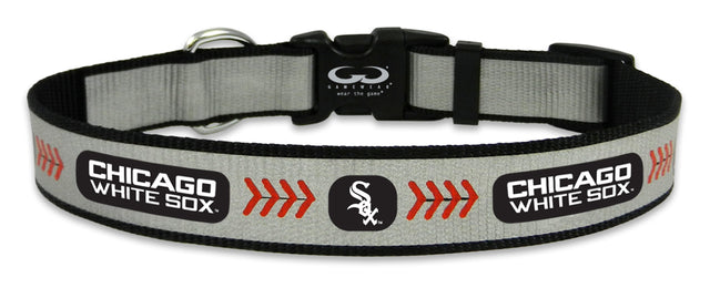 Collar de béisbol reflectante mediano de los Chicago White Sox