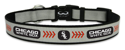 Chicago White Sox Pet Collar Reflective Baseball Size Large CO