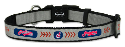 Cleveland Indians Pet Collar Reflective Baseball Size Toy CO