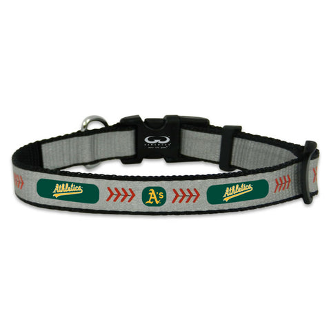 ~Oakland Athletics Pet Collar Reflective Baseball Size Small~ backorder