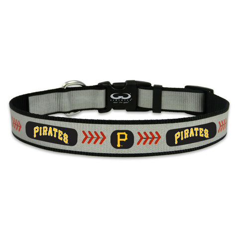 Pittsburgh Pirates Pet Collar Reflective Baseball Size Large CO