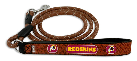 Washington Redskins Pet Leash Leather Frozen Rope Football Size Medium CO