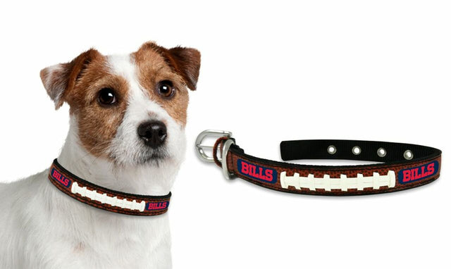 Collar de cuero para mascotas Buffalo Bills, talla pequeña, CO