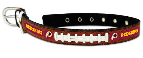 ~Washington Redskins Pet Collar Leather Classic Football Size Large~ backorder