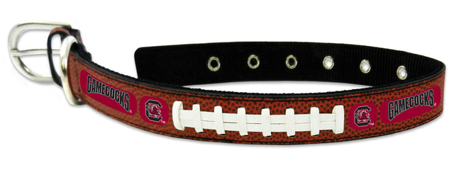 Collar para mascotas de South Carolina Gamecocks, clásico, de cuero, tamaño grande