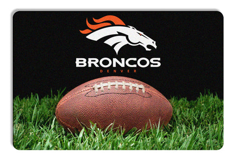 ~Denver Broncos Pet Bowl Mat Classic Football Size Large~ backorder