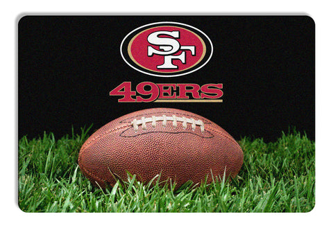 San Francisco 49ers Pet Bowl Mat Classic Football Size Large CO