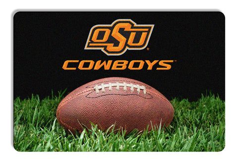 Oklahoma State Cowboys Classic Football Pet Bowl Mat - L