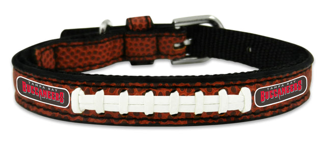 Collar de cuero para mascota de los Tampa Bay Buccaneers, juguete clásico del tamaño de un balón de fútbol