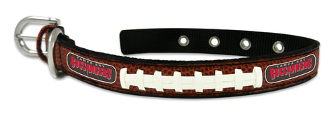 Tampa Bay Buccaneers Pet Collar Leather Classic Football Size Small CO