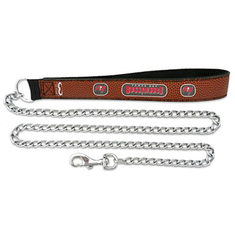 ~Tampa Bay Buccaneers Pet Leash Leather Chain Football Size Large~ backorder