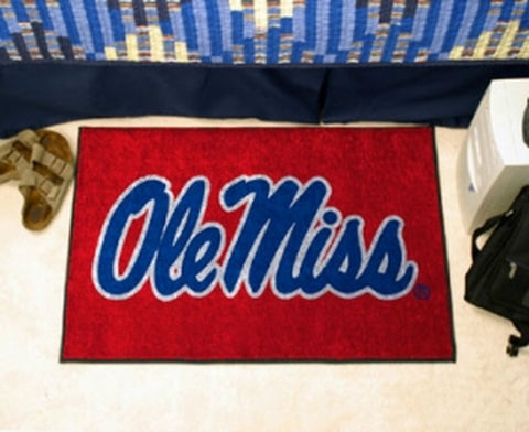 ~Mississippi Rebels Rug - Starter Style, 'Ole Miss' Design - Special Order~ backorder