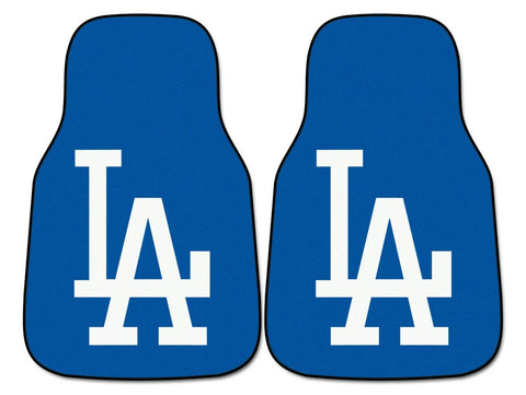 ~Los Angeles Dodgers Car Mats Printed Carpet 2 Piece Set - Special Order~ backorder