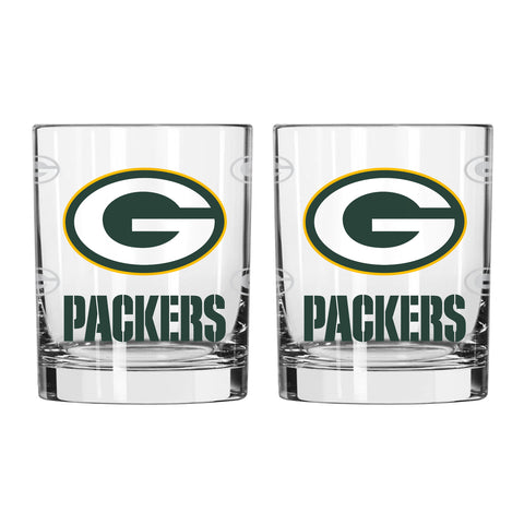~Green Bay Packers Glass - Rocks Style - Satin Etch - 14 oz - Special Order~ backorder