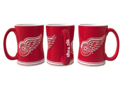 ~Detroit Red Wings Coffee Mug - 14oz Sculpted Relief~ backorder