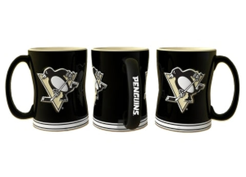 ~Pittsburgh Penguins Coffee Mug - 14oz Sculpted Relief~ backorder