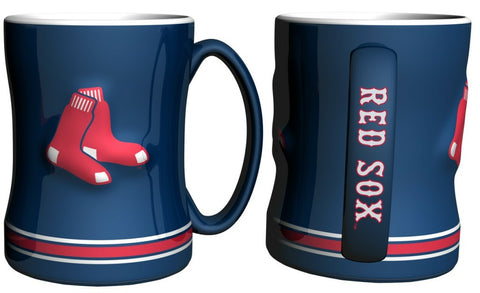 ~Boston Red Sox Coffee Mug - 14oz Sculpted Relief - Blue~ backorder