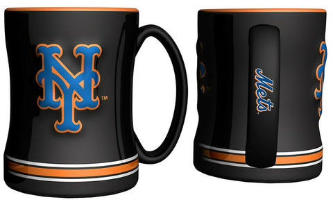 ~New York Mets Coffee Mug - 14oz Sculpted Relief~ backorder