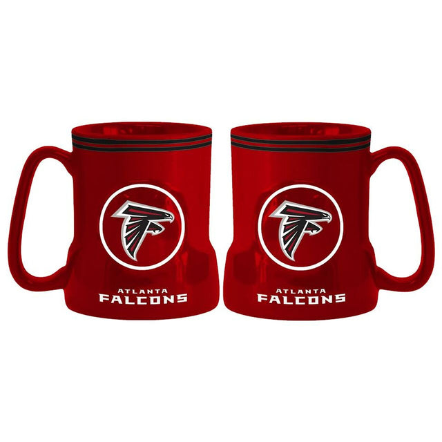 Taza de café de los Atlanta Falcons, 18 oz, hora del juego