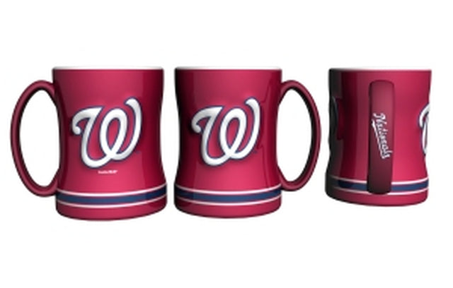 Taza de café Washington Nationals - Relieve esculpido de 14 oz