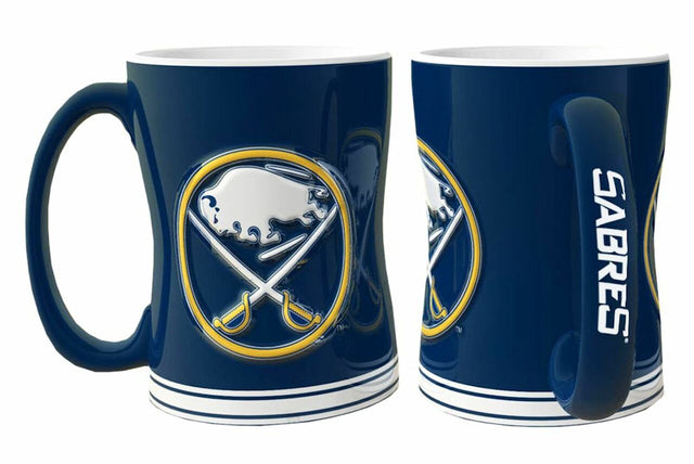 Taza de café Buffalo Sabres - Relieve esculpido de 14 oz