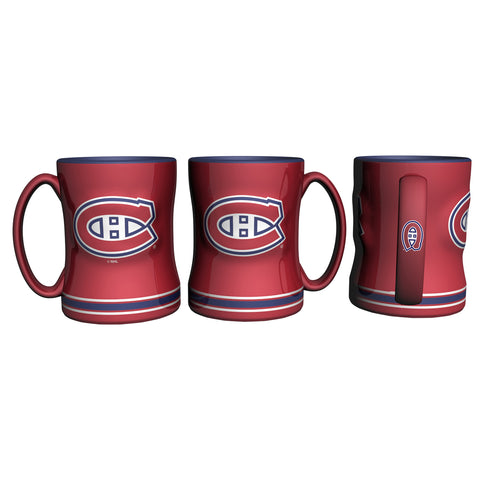 ~Montreal Canadiens Coffee Mug 14oz Sculpted Relief~ backorder