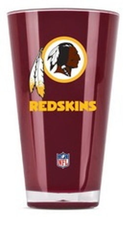 ~Washington Redskins Glass 20oz Pint Plastic Insulated CO~ backorder