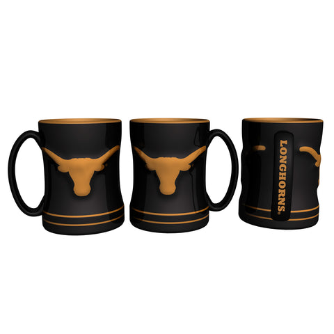 ~Texas Longhorns Coffee Mug 14oz Sculpted Relief~ backorder