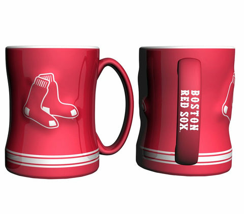 ~Boston Red Sox Coffee Mug - 14oz Sculpted Relief - Red~ backorder