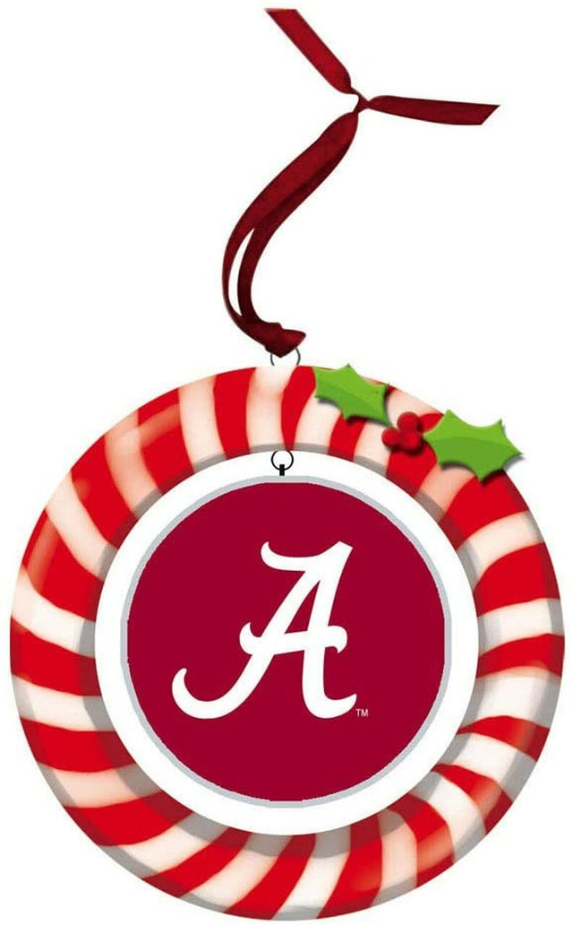 Diseño de corona de arcilla con adornos de Alabama Crimson Tide