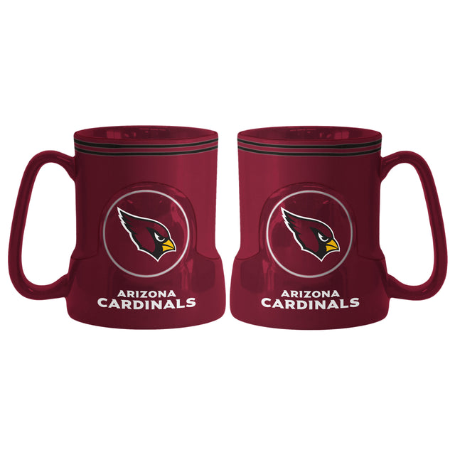 Taza de café de los Arizona Cardinals, 18 oz, hora del juego (mango nuevo)