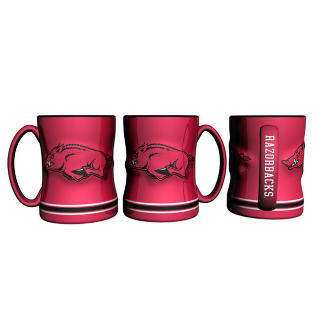 Arkansas Razorbacks Coffee Mug - 14oz Sculpted Relief