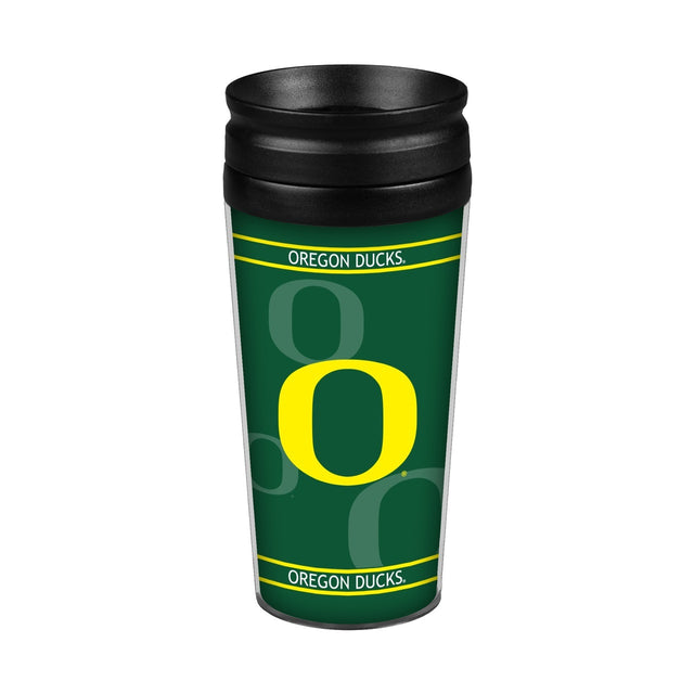 Taza de viaje con tapa de 14 oz de Oregon Ducks