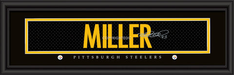 ~Pittsburgh Steelers Print 8x24 Signature Style Heath Miller~ backorder