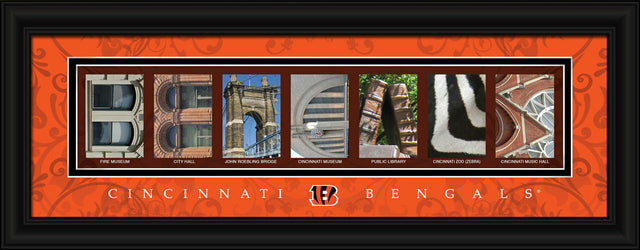 Cincinnati Bengals Letter Art Print