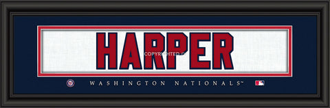 ~Washington Nationals Bryce Harper Print - Signature 8"x24"~ backorder