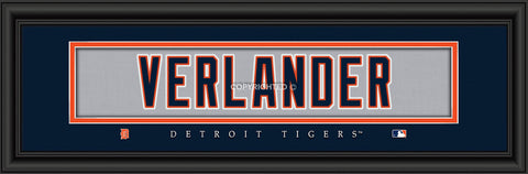 ~Detroit Tigers Print 8x24 Signature Style Justin Verlander~ backorder