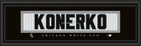 ~Chicago White Sox Paul Konerko Print - Signature 8"x24"~ backorder