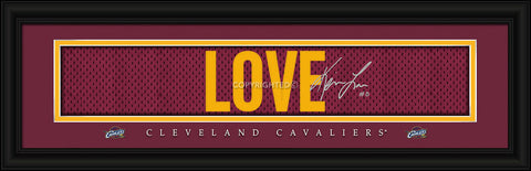 ~Cleveland Cavaliers Kevin Love Print - Signature 8"x24"~ backorder