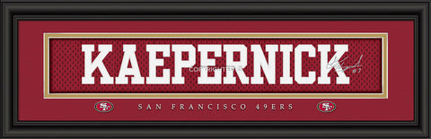 ~San Francisco 49ers Print 8x24 Signature Style Colin Kaepernick~ backorder