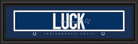 ~Indianapolis Colts Andrew Luck Print - Signature 8"x24"~ backorder