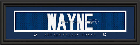 ~Indianapolis Colts Print 8x24 Signature Style Reggie Wayne~ backorder