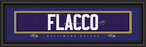 ~Baltimore Ravens Joe Flacco Print - Signature 8"x24"~ backorder