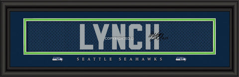 ~Seattle Seahawks Marshawn Lynch Print - Signature 8"x24"~ backorder