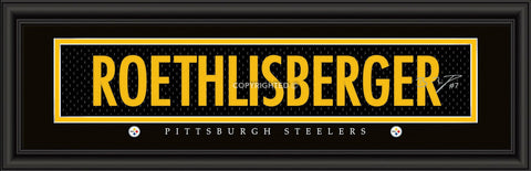 ~Pittsburgh Steelers Ben Roethlisberger Print - Signature 8"x24"~ backorder