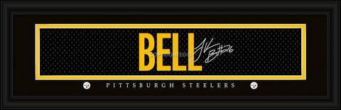 Pittsburgh Steelers Le'Veon Bell Print - Signature 8"x24"