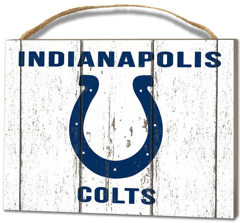 ~Indianapolis Colts Small Plaque - Weathered Logo~ backorder